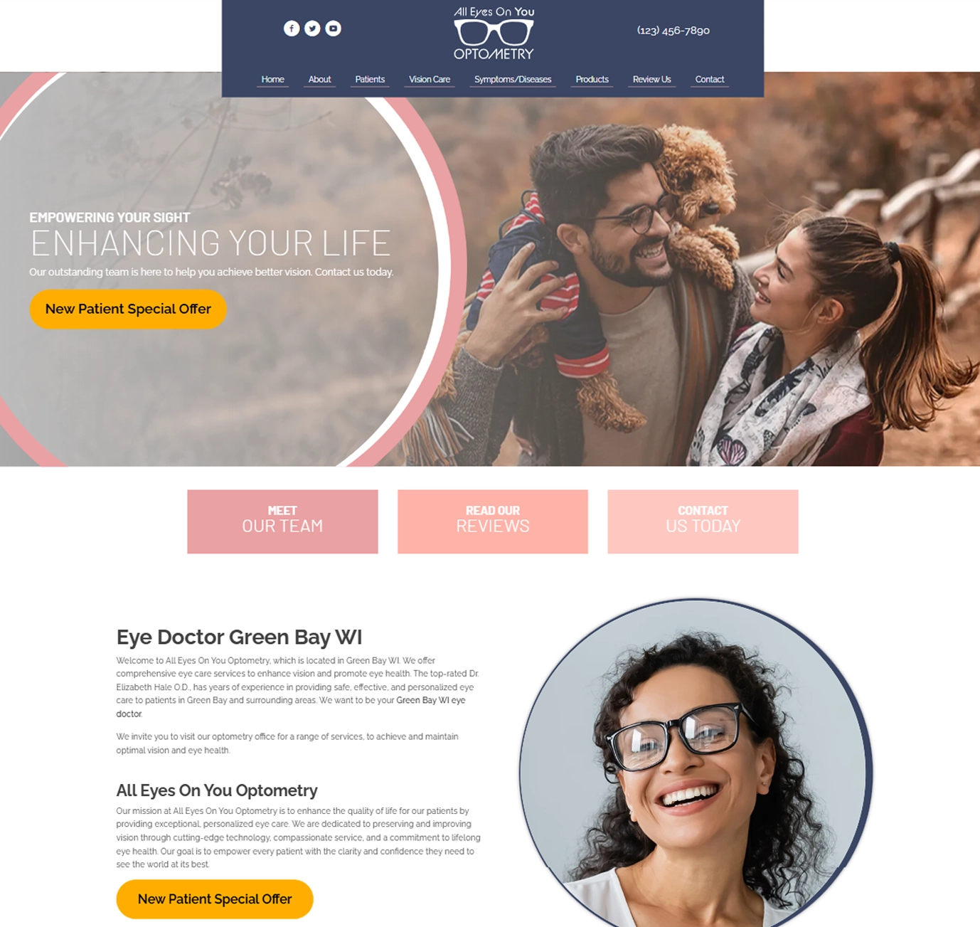 Optometry Example Sites Preview Image FIna Drop 2.0